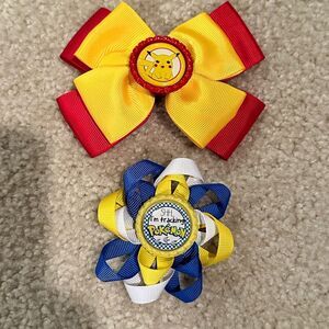 2 brand new never worn Pokémon hair clips.